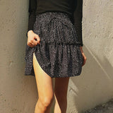 BOHO STYLE CHIFFON MINI SKIRT - Crazecabin