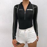 LONG SLEEVE FITNESS BODYSUIT - Crazecabin