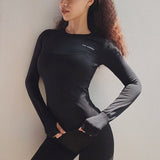 LONG SLEEVE FITNESS T-SHIRT - Crazecabin