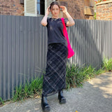 GRUNGE LONG RETRO SKIRT