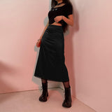 GRUNGE LONG RETRO SKIRT