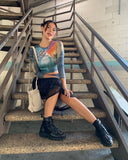GRUNGE LONG RETRO SKIRT