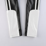 PUNK SYLE PU LEATHER CROPPED JACKET