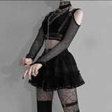 GOTHIC HALTER CROPTOP