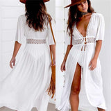 V NECK BEACH MAXI DRESS