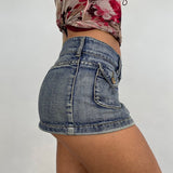 VINTAGE DENIM MINI SKIRT