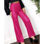 HIGH WAIST SHINY TROUSERS