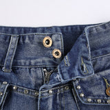 VINTAGE DENIM MINI SKIRT