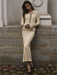 LONG SLEEVE HIGH WAIST DRESS