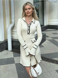 LONG SLEEVE HIGH WAIST DRESS