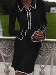 LONG SLEEVE HIGH WAIST DRESS