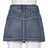 VINTAGE DENIM MINI SKIRT