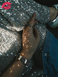 HIGH WAIST SHINY TROUSERS