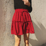 BOHO STYLE CHIFFON MINI SKIRT - Crazecabin