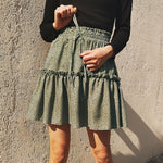 BOHO STYLE CHIFFON MINI SKIRT - Crazecabin