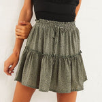 BOHO STYLE CHIFFON MINI SKIRT - Crazecabin