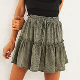 BOHO STYLE CHIFFON MINI SKIRT - Crazecabin