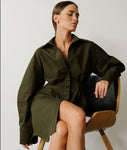 LONG SLEEVE PLEATED ELEGANT DRESS