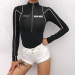 LONG SLEEVE FITNESS BODYSUIT - Crazecabin