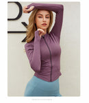 LONG SLEEVE FITNESS JACKET - Crazecabin