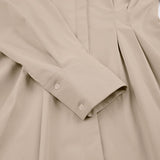 LONG SLEEVE PLEATED ELEGANT DRESS