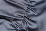 SATIN PLATED MINI DRESS