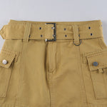 Y2K AESTHETIC LOW WAIST MICRO SKIRT