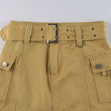 Y2K AESTHETIC LOW WAIST MICRO SKIRT