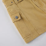 Y2K AESTHETIC LOW WAIST MICRO SKIRT