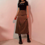 GRUNGE LONG RETRO SKIRT