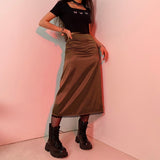 GRUNGE LONG RETRO SKIRT