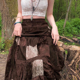 GRUNGE LONG BOHO SKIRT