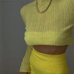 LONG SLEEVE TRANSPARENT T-SHIRT