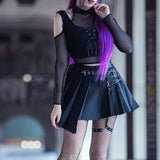 GOTHIC HALTER CROPTOP