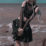 GOTHIC HALTER CROPTOP