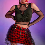 GOTHIC HALTER CROPTOP